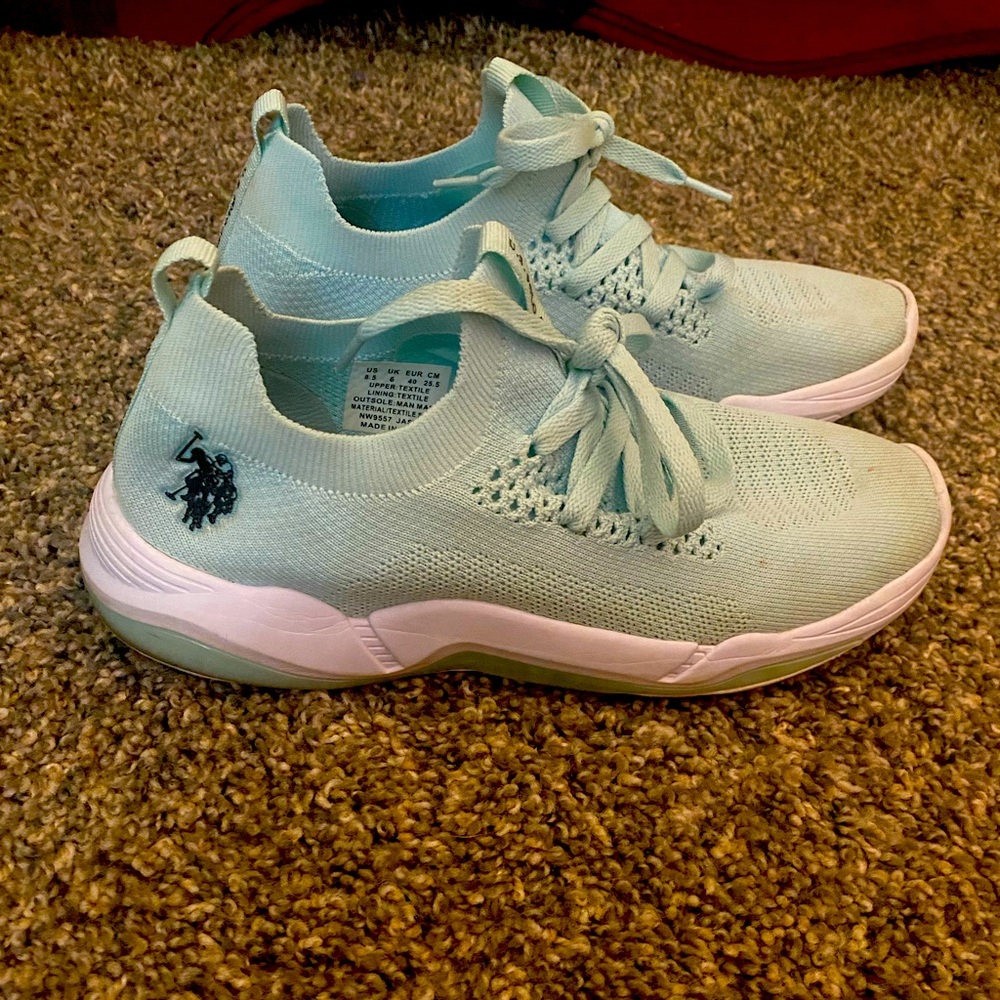 US Polo Assn. Women’s Jasin-K Blue Sneakers Size 8.5